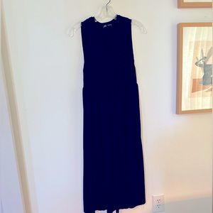 Zara wrinkle look dress black size medium